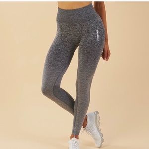 Gymshark Ombre Seamless Leggings  - Grey